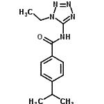 CAS#: 638146-73-3， N-(1-Ethyl-1H-tetrazol-5-yl)-4-isopropylbenzamide