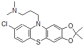 CAS#: 63834-02-6， 8-Chloro-N,N-Dimethyl-10H-2,2-dimethyl-1,3-Dioxolo[4,5-b]Phenothiazine-10-Propan-1-Amine