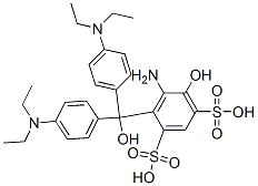 CAS#: 6387-34-4， 5-Amino-4-(Bis(4-(Diethylamino)Phenyl)(Hydroxy)Methyl)-6-Hydroxybenzene-1,3-Disulfonic Acid
