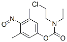 CAS 登录号:63884-90-2, N-(2-氯乙基)-N-乙基氨基甲酸 4-亚硝基-3,5-二甲基苯基酯