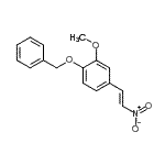 结构式 CAS# 63909-38-6, 1-(苄氧基)-2-甲氧基-4-[(E)-2-硝基乙烯基]苯