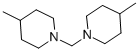 structure of CAS# 63963-56-4, 1,1'-Methylenebis(4-Methylpiperidine);4-Methyl-1-[(4-Methyl-1-Piperidyl)Methyl]Piperidine;4-Methyl-1-[(4-Methyl-1-Piperidinyl)Methyl]Piperidine;1,1'-Methylenebis(4-Methylpiperidine)