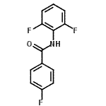structure of CAS# 639811-17-9, N-(2,6-Difluorophenyl)-4-fluorobenzamide;BENZAMIDE,N-(2,6-DIFLUOROPHENYL)-4-FLUORO-;N-(2,6-difluorophenyl)(4-fluorophenyl)carboxamide