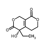 CAS#: 639858-13-2， (5S)-5-Ethyl-5-hydroxy-3,4,5,8-tetrahydro-1H,6H-pyrano[3,4-c]pyran-1,6-dione