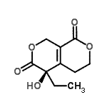 CAS#: 639858-14-3， (5R)-5-Ethyl-5-hydroxy-3,4,5,8-tetrahydro-1H,6H-pyrano[3,4-c]pyran-1,6-dione