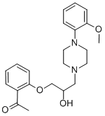 CAS#: 63990-74-9， 2'-[2-Hydroxy-3-[4-(2-Methoxyphenyl)Piperazino]Propoxy]Acetophenone