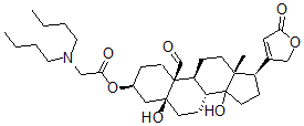 CAS#: 64011-27-4， 3beta-[(Dibutylaminoacetyl)Oxy]-5,14-Dihydroxy-19-Oxo-5beta-Card-20(22)-Enolide