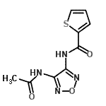 CAS#: 640238-56-8， N-(4-Acetamido-1,2,5-oxadiazol-3-yl)-2-thiophenecarboxamide
