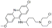CAS#: 64046-79-3， 9-(4-(Bis-beta-chloroethylamino)-1-methylbutylamino)-6-chloro-2-methoxyacridine