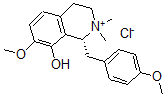 CAS#: 64057-59-6， (1R)-8-Hydroxy-7-methoxy-1-(4-methoxybenzyl)-2,2-dimethyl-1,2,3,4-tetrahydroisoquinolinium chloride