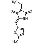 CAS#: 640718-26-9， (5Z)-3-Ethyl-5-[(5-methyl-2-furyl)methylene]-2,4-imidazolidinedione
