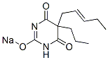 CAS 登录号：64082-40-2， 5-(2-戊烯基)-5-丙基-2-钠氧基-4,6(1H,5H)-嘧啶二酮