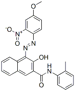 CAS 登录号：6410-34-0， 2-羟基-N-(2-甲基苯基)-1-[(2-硝基-4-甲氧基苯基)偶氮]-3-萘甲酰胺