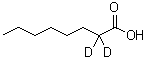 CAS#: 64118-36-1， (2,2-<sup>2</sup>H<sub>2</sub>)Octanoic acid