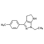 CAS#: 641586-59-6， 1-Ethyl-3-(4-methylphenyl)-1,4,5,6-tetrahydropyrrolo[2,3-c]pyrazole
