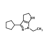 CAS#: 641586-69-8， 3-Cyclopentyl-1-ethyl-1,4,5,6-tetrahydropyrrolo[2,3-c]pyrazole
