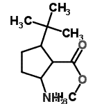 CAS#: 641609-29-2， Methyl 2-amino-5-(2-methyl-2-propanyl)cyclopentanecarboxylate