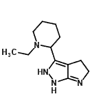 CAS#: 641991-62-0， 3-(1-Ethyl-2-piperidinyl)-1,2,4,5-tetrahydropyrrolo[2,3-c]pyrazole