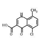 CAS#: 641993-09-1， 5-Chloro-8-methyl-4-oxo-1,4-dihydro-3-quinolinecarboxylic acid
