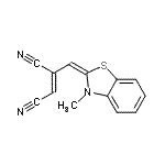 CAS#: 64226-16-0， (2Z)-2-[(E)-(3-Methyl-1,3-benzothiazol-2(3H)-ylidene)methyl]-2-butenedinitrile