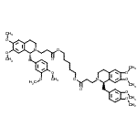 CAS 登录号：64228-84-8， 1,5-戊烷二基二{3-[(1R)-1-(3,4-二甲氧基苄基)-6,7-二甲氧基-3,4-二氢-2(1H)-异喹啉基]丙酸酯}