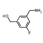 CAS#: 643087-32-5， [3-(Aminomethyl)-5-fluorophenyl]methanol