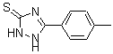结构式 CAS# 64310-34-5, 1,2-二氢-5-(4-甲基苯基)-3H-1,2,4-三唑-3-硫酮