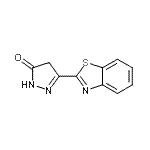 CAS#: 64323-61-1， 5-(1,3-Benzothiazol-2-yl)-2,4-dihydro-3H-pyrazol-3-one