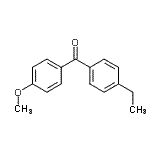 structure of CAS# 64357-92-2, (4-Ethylphenyl)(4-methoxyphenyl)methanone;4-Ethyl-4'-methoxybenzophenone