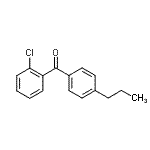 结构式 CAS# 64358-07-2, (2-氯苯基)(4-丙基苯基)甲酮