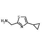 CAS#: 643725-71-7， 1-(4-Cyclopropyl-1,3-thiazol-2-yl)methanamine
