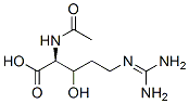 CAS 登录号：64398-72-7， (2S)-2-乙酰氨基-5-(二氨基亚甲基氨基)-3-羟基-戊酸