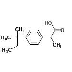CAS#: 64451-78-1， 2-[4-(2-Methyl-2-butanyl)phenyl]propanoic acid