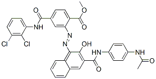 CAS#: 64484-88-4， Methyl 2-[[3-[[[4-(Acetylamino)Phenyl]Amino]Carbonyl]-2-Hydroxy-1-Naphthyl]Azo]-4-[[(2,3-Dichlorophenyl)Amino]Carbonyl]Benzoate