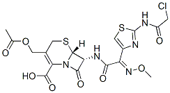 CAS#: 64486-19-7， [6R-[6alpha,7beta(Z)]]-3-(Acetoxymethyl)-7-[[2-(Chloroacetamido)Thiazol-4-Yl](Methoxyimino)Acetamido]-8-Oxo-5-Thia-1-Azabicyclo[4.2.0]Oct-2-Ene-2-Carboxylic Acid