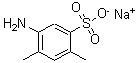 结构式 CAS# 64501-84-4, 5-氨基-2,4-二甲基苯磺酸钠