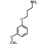 structure of CAS# 6451-26-9, 3-(3-Methoxyphenoxy)-1-Propanamine;3-(3-Methoxyphenoxy)propylamine;3-(3-Methoxy-phenoxy)-propylamine;ASN 05307786