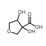 CAS#: 64526-74-5， 3,4-Dihydroxytetrahydro-3-furancarboxylic acid