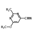 CAS#: 64571-37-5， 6-Methoxy-2-methyl-4-pyrimidinecarbonitrile