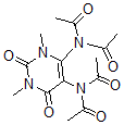 CAS 登录号：64589-40-8， N,N-(1,2,3,6-四氢-1,3-二甲基-2,6-二氧代-4,5-嘧啶二基)二[N-乙酰基-乙酰胺]