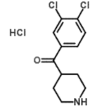 CAS#: 64638-17-1， (3,4-Dichlorophenyl)(4-piperidinyl)methanone hydrochloride (1:1)