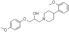 CAS#: 646455-96-1， 1-(4-Methoxyphenoxy)-3-[4-(2-methoxyphenyl)-1-piperidinyl]-2-propanol