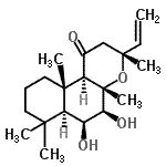 CAS#: 64657-19-8， (3R,4aS,5S,6S,6aS,10aS,10bR)-5,6-Dihydroxy-3,4a,7,7,10a-pentamethyl-3-vinyldodecahydro-1H-benzo[f]chromen-1-one