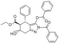 CAS#: 64670-58-2, (4-alpha,5-beta,6-alpha)-2-Benzoyl-3-(Benzoyloxy)-6-Hydroxy-6-Methyl-4-Phenyl-4,5,6,7-Tetrahydro-2H-Indazole-5-Carboxylic Acid Ethyl Ester