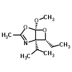 CAS#: 647012-61-1， (1R,5S,7R)-7-Ethyl-1-isopropyl-5-methoxy-3-methyl-4,6-dioxa-2-azabicyclo[3.2.0]hept-2-ene