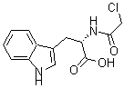 结构式 CAS# 64709-57-5, N-(氯乙酰基)-L-色氨酸