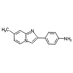 CAS#: 64730-34-3， 4-(7-Methylimidazo[1,2-a]pyridin-2-yl)aniline