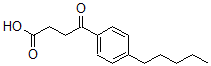 结构式 CAS# 64779-07-3, gamma-氧代-4-戊基-苯丁酸
