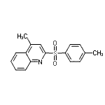 structure of CAS# 64789-03-3, 4-Methyl-2-[(4-methylphenyl)sulfonyl]quinoline