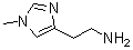structure of CAS# 6481-48-7, 2-(1-Methyl-1H-Imidazol-4-Yl)Ethanamine;1H-Imidazole, 4-(1-aminoethyl)-1-methyl-;1H-Imidazole-4-ethanamine, 1-methyl- (9CI);1h-imidazole-4-ethanamine, n-methyl-